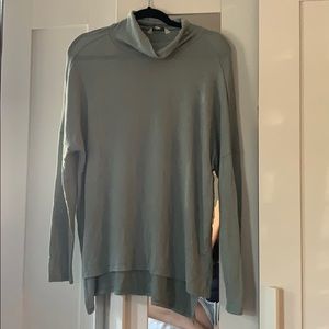 lucky brand light green sweater, cowl neck